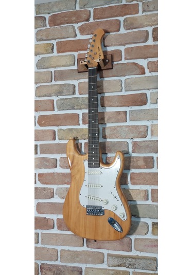 Donizetti Gitar Duvar Askısı Standı Aparatı Ahsap Tasarım Natural