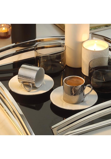 Kütahya Porselen Ru04Kt540P10916 Ruya 2 Kişilik 4 Parça Kahve Fin