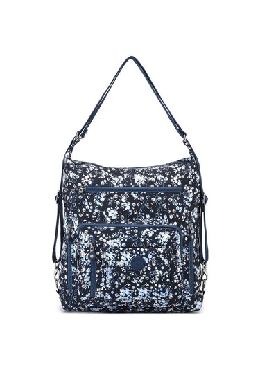 Hem Sırt Hem De Omuz Kadın Çantası Smart Bags 1205 Mavi Rose Mavi - Bej