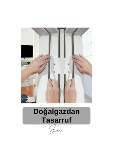 1. Sınıf Gri Kapı Pencere Soğuk Toz Geçirmez İzolasyon Fitili Yapışkanlı Isı Yalıtım 2x10 20 Mt Diğer