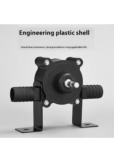 Chuangyinshop Elektrikli Matkap Su Pompası Aksesuarlı Dc Kendinden Emişli Taşınabilir El Tipi Sıvı Transfer Pompası