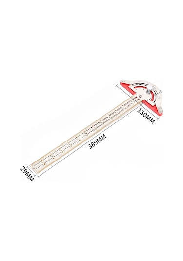 Suntek T Cetvel Çok Açılı Cetvel Açıölçer Ölçü Aracı