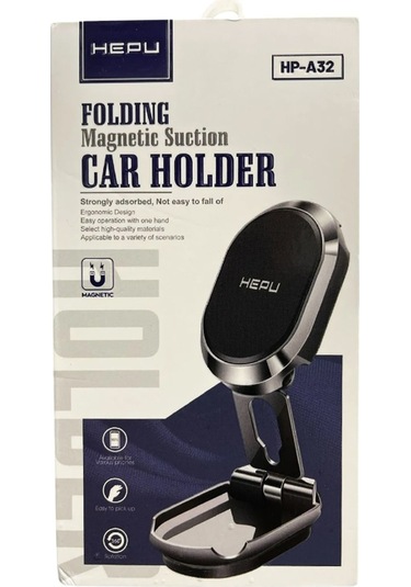 Hepu Hp-a32 Katlanır Mıknatıslı Araç İçi Telefon Tutucu