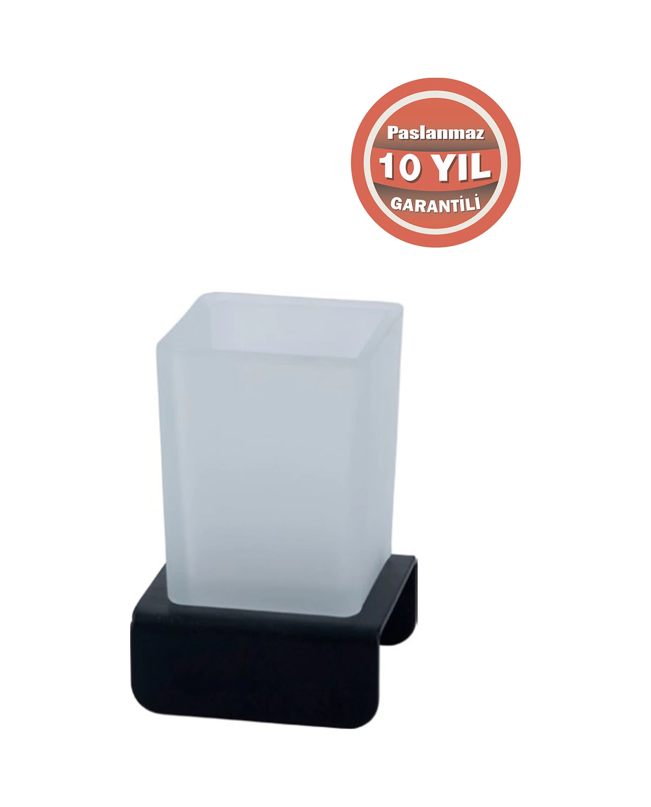 Çelik Banyo Paslanmaz Çelik Paris Mat Siyah Setüstü Di Fırçalık Siyah