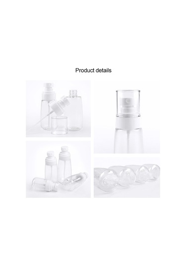 Sones 10 Adet Taşınabilir Yeniden Doldurulabilir Plastik İnce Sis Parfüm Sprey Şişesi Şeffaf Boş Sprey Sprey Şişesi, 100ml Şeffaf