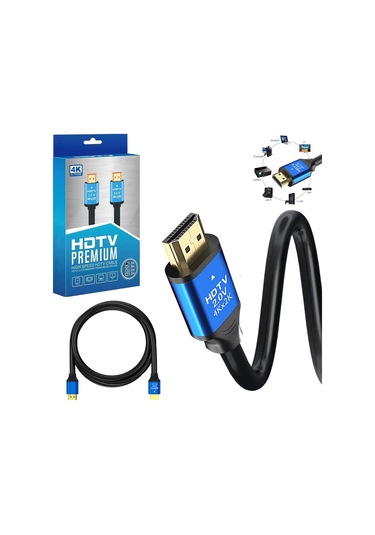 Hdmi Kablo 2.0v Hdtv 4k 60hz 1.5mt Poke Pk-6851