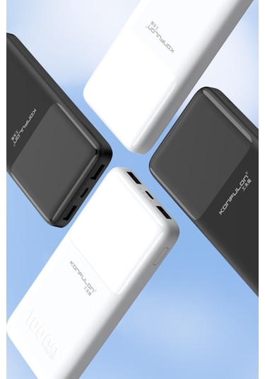 Konfulon A35 10.000 Mah 15w Mini Powerbank - Siyah siyah