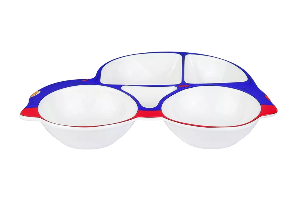 Elan Gallery Menenjsız Tabak "araba", 5 Bölmeli 14333658 Mavi