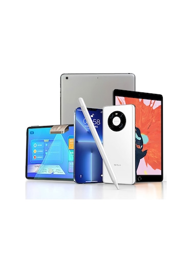 Mobilteam Pencil 10 Magnetik Şarj Ve Eğim Özellikli Dokunmatik Çizim Kalemi-beyaz