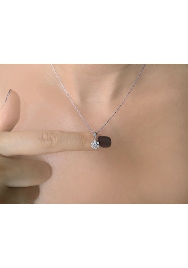 Sirius Pırlanta Papatya Kolye 0801P0107