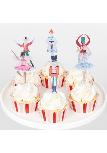 Meri Meri - Nutcracker Cupcake Kiti - 24 Adet