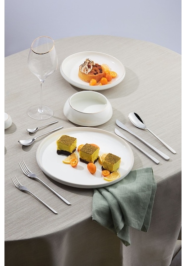 Karaca  Premium İnflux Platin 12 Kişilik 84 Parça Çatal Kaşık Bıçak Takımı