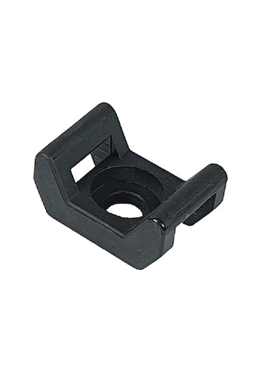 Vidalı Kroşe - 23 x 16 x Ø10mm - Siyah - 25 Adet