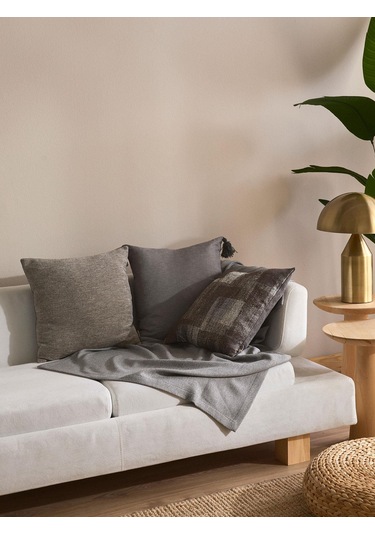 Ash Whisper 3'lü Kırlent Kılıf Seti Gri