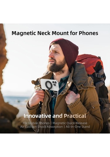 Xuweiwei Telesın Gri Manyetik Tutucu Non Shaking Multi Angle Rotating Gray Telefon Askılık Boyun Askısı Pembe