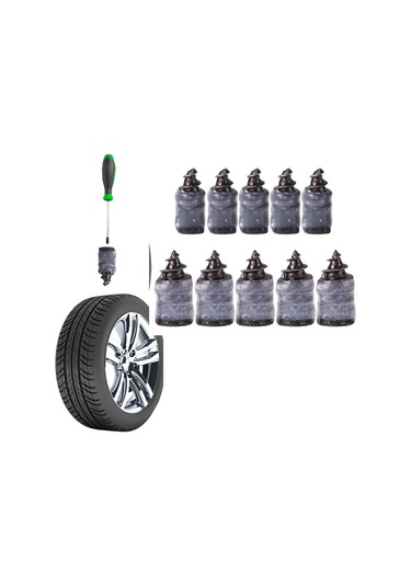 Periboia 10 Adet Kauçuk Lastik Tamir Kiti Vida Setleri