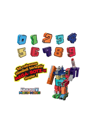 Pocket Morphers Dönüşebilen Numaralar 10'lu - Set