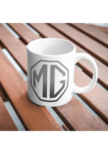 Applucky Mg Logo Tarihçesi Baskı Kupa Bardak Beyaz