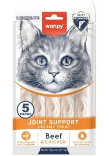 Wanpy Joint Support Sığır Eti Ve Tavuklu Krema Kedi Ödülü 5x14gr