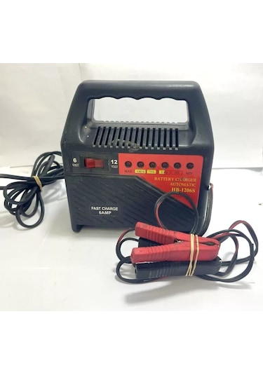 Pogod 6 Volt 12 Volt 6 Amper Ledli Göstergeli Akü Şarj Cihazı Taş