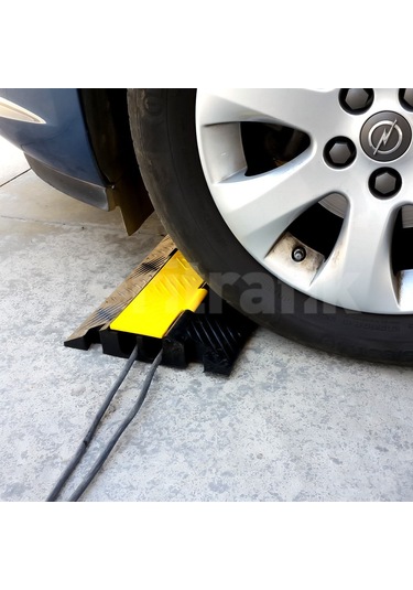 Kablo Kanallı Hız Kesici 2 Kanallı. Yol Kasisi 25 x 100 x 4.5 CM