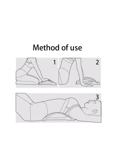 Lomber Omurga Sedyesi Duruş Düzeltici Lomber Çıkıntı Bel Masajı Siyah - Mavi