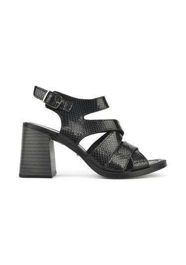 Ziya, Kadın Hakiki Deri Topuklu Sandalet 151992z54013 Siyah 151992z54013 000 Siyah