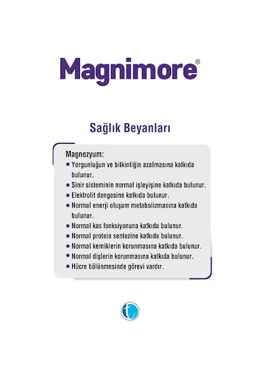 Magnimore Magnezyum Bisglisinat 60 Bitkisel Kapsül 120 Mg