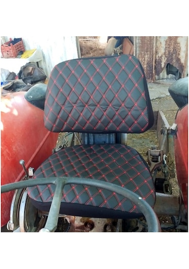 Traktör Koltuk Kılıfı - Kolçaksız - Vinlex Siyah -Bb-371