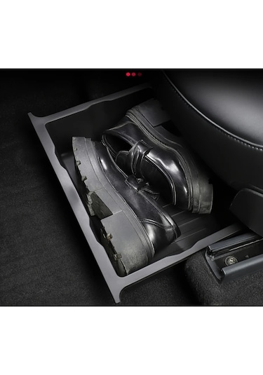 Chuangyinshop Siyah Evrensel Koltuk Organizer: Dayanıklı Abs Tepsili Ön Ve Arka Koltuk Gizli Saklama Kutusu