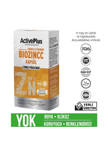 Active Plus Biozincc 30 Kapsül