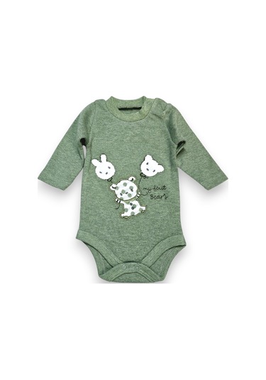 Bear Hırkalı Erkek Bebek Takım Yeşil