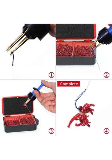 Kırmızı Solucan Balık Yemi Takma Aparatı