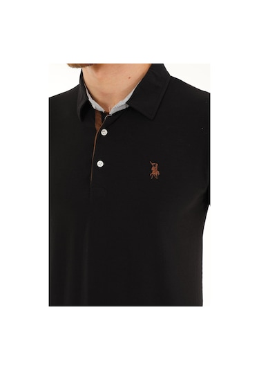 T8582 Dewberry Erkek T-shırt-siyah Siyah