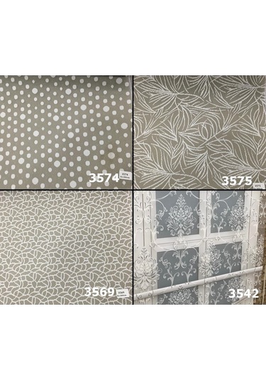 24 Desen Seçenekli Çift Mekanızmalı Tül Stor Perde