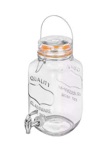 Elan Gallery Soğuk İçecekler İçin Musluklu Limonata Şişesi, 3,78 Lt 220434974 Beyaz