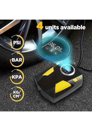 Challenger Zihinsel Dijital Ekranlı Siyah Dc12v Hava Pompası Otomatik Kapanış Aşırı Isınma Koruma