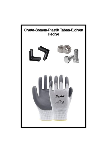 Rafburada 5 Katlı Galvaniz Çelik Raf. Depo, Kiler, Dosya Rafı 31 x 60 x 200 CM Kalınlık 0.70 MM