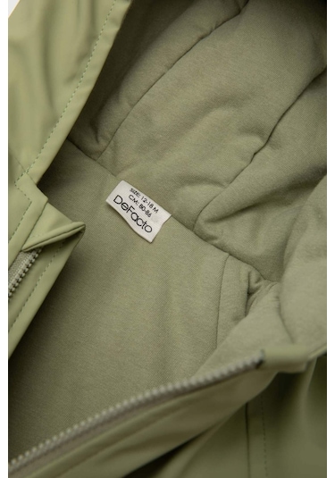 Defacto Erkek Bebek Su İtici Kapüşonlu Fermuarlı Tulum Mont C7762a525aukh271 Haki