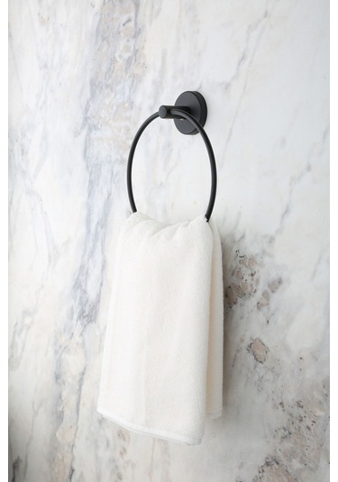 Multistore Siyah Halka Havluluk Banyo Düzenleyici Siyah