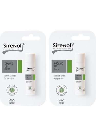 Sirenol Organik Dudak Balmı 2 x 5 ML