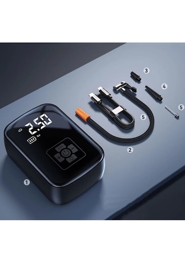 Şarjlı Hava Kompresörü Çok Renkli