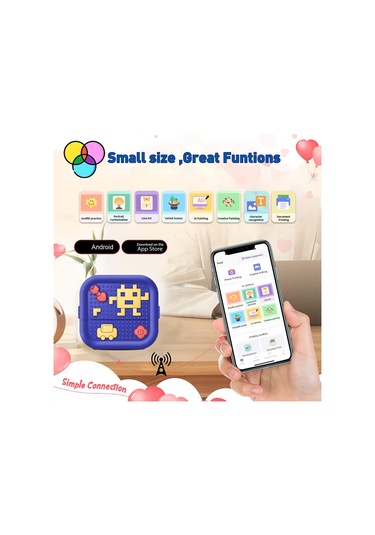 X3 Yapı Taşı Tasarımı Mini Bluetooth Termal Yazıcı Taşınabilir El Tipi Mürekkepsiz Yazıcı