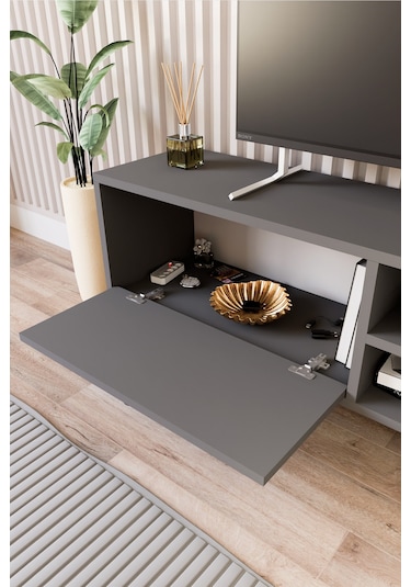 Lena Tv Sehpası, Tv Standı, Televizyon Ünitesi Antrasit