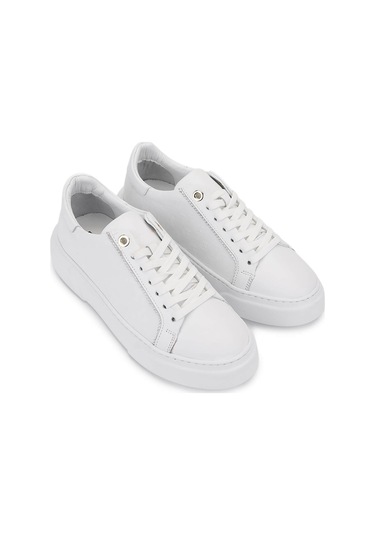 Tamer Tanca Kadın Hakiki Deri Beyaz Sneakers & Spor Ayakkabı 04 502 Bn Ayk Y25 Beyaz Beyaz