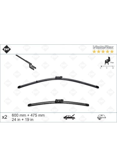 Volkswagen Passat B6 Ön Silecek Seti Muz Tipi 2006-2011 Swf