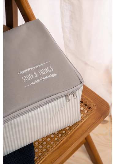 Ocean Home Textile 4'lü Gri Renk Stuff & Things Hurç Set