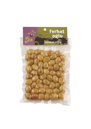 Yeşil Çizik Zeytin Kekikli 200 G - Vakumlu Paket
