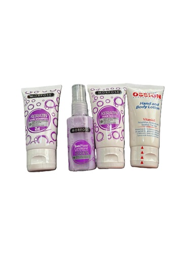 Morfose 4'lü Kişisel Bakım Seyahat Seti Keratin