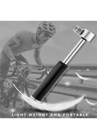 Yaleker Alüminyum Bisiklet Hava Pompa - 120 Psı Yüksek Basınçlı, Hafif & Taşınabilir, Hızlı Şişirme, Dışarıda Kullanım İçin, Mavi/kırmızı/gümüş Seçenekli